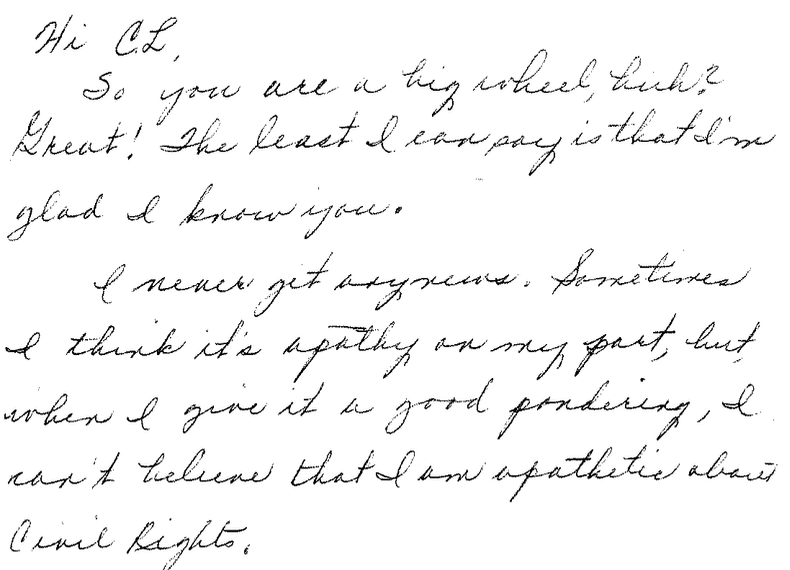 Letter from Charlotte to C.L.